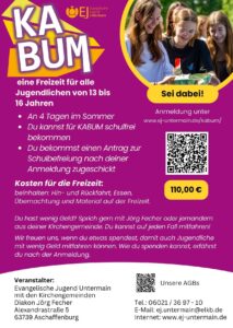 Infos und Anmeldung KABUM 1 2026